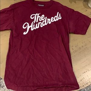Burgundy the hundreds shirt